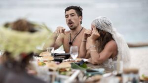 Sam gets riled up at Couple's Cove.