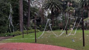 Wanneroo's Mini Golf course received some new decorations over night.