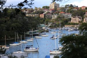 Mosman Bay, Sydney with Sail Boats