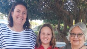 Josie, Isla and Annie Carswell from Soroptimist International Fremantle