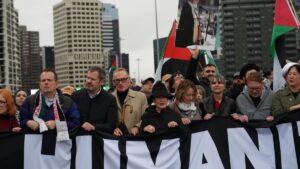labor-leaders-react-to-controversial-protest-image-in-sydney