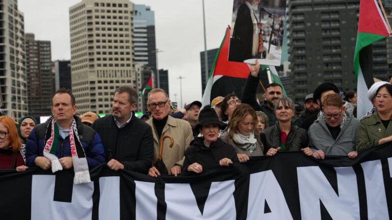 labor-leaders-react-to-controversial-protest-image-in-sydney