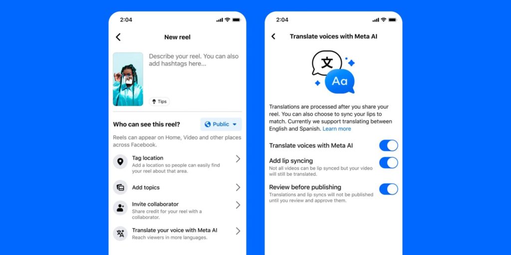meta-launches-ai-powered-dubbing-for-facebook-and-instagram-creators