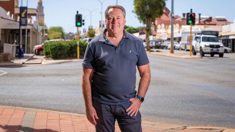 Liberal Member for O'Connor Rick Wilson pictured on Hannan Stree