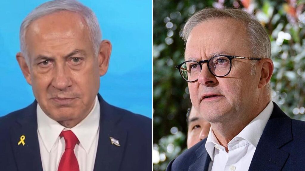 Benjamin Netanyahu claims Australian Prime Minister Anthony Albanese.
