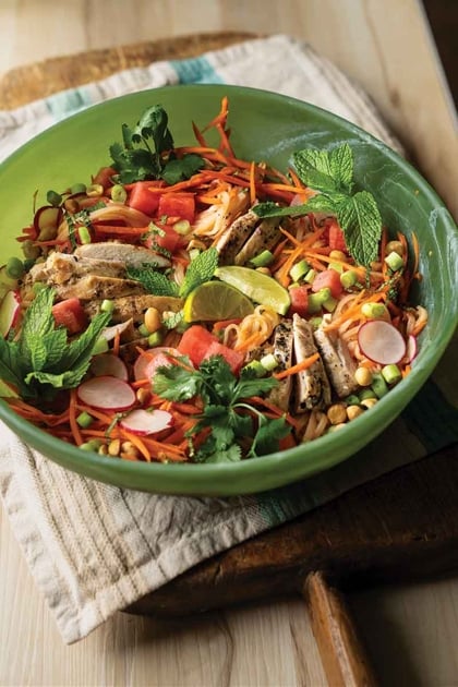 new-thai-inspired-watermelon-chicken-salad-recipe-sparks-summer-delight