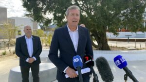 Reece Whitby press conference this morning on Rottnest Island. Picture: Unknown