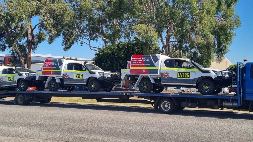 A number of PMG-branded light vehicles.