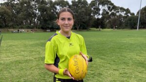 Talented umpire Lilly Spocter.