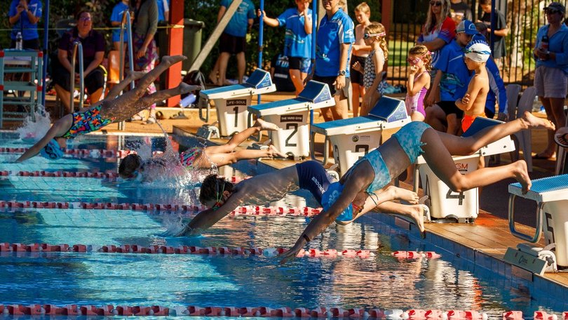 Young swimmers competing at the Kimberley Open Short Course.
