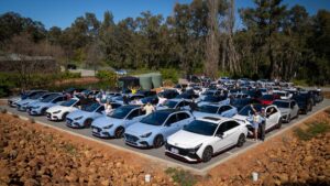 Hyundai N Club drivers turn out for the day drive.