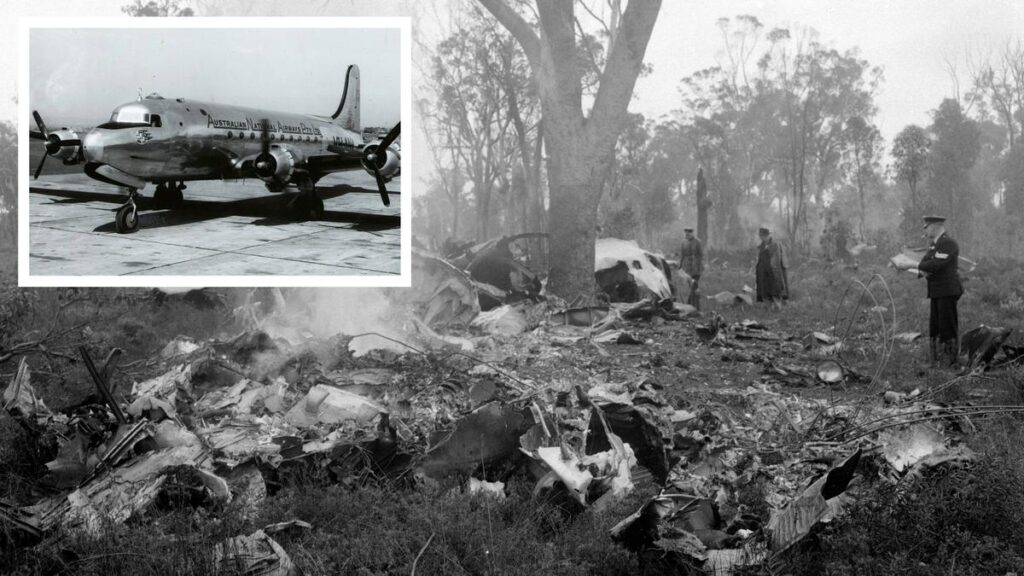 Amana, slammed into a thickly-wooded hillside in York on June 26, 1950.