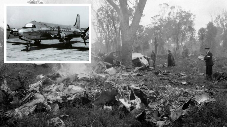 Amana, slammed into a thickly-wooded hillside in York on June 26, 1950.