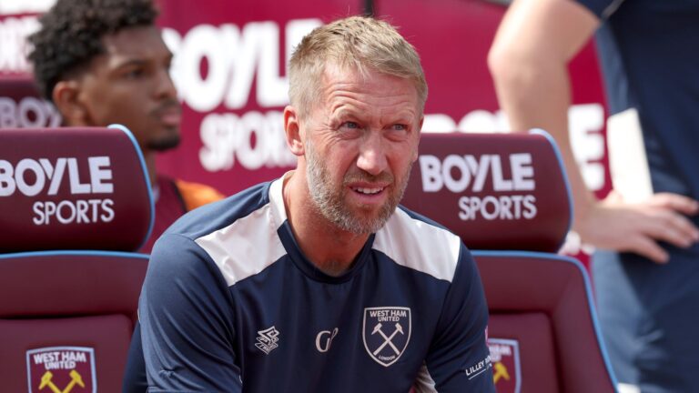 west-ham-s-graham-potter-leads-training-amid-uncertain-future