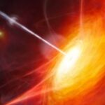 brightest-quasar-s-mass-reduced-by-90-due-to-blazing-outflow