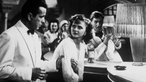 Seminal role: Humphrey Bogart and Madeleine LeBeau in Casablanca