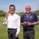 Labor candidate for the seat of Tangney, Sam Lim with Leeming Sp
