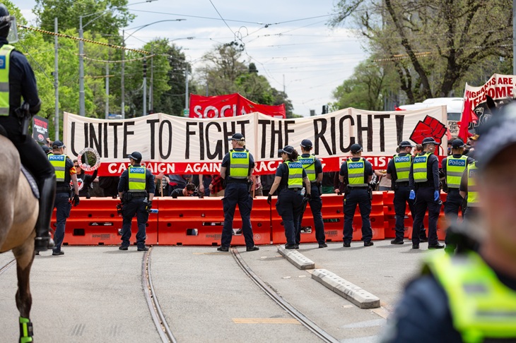 Anti-Immigration Protesters Descend on Melbourne