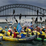 protesters-target-sydney-landmarks-to-demand-end-to-coal-projects
