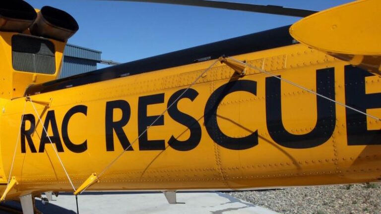 RAC Rescue helicopter.
