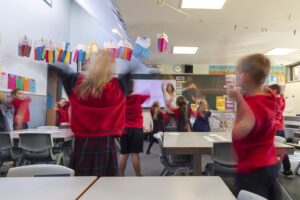 Students Return To School As Victoria Begins Staged Return To Classroom Learning