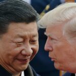 Chinese President Xi Jinping and US President Donald Trump. Their countries are locked in heated disagreements over trade and security. Picture: AP