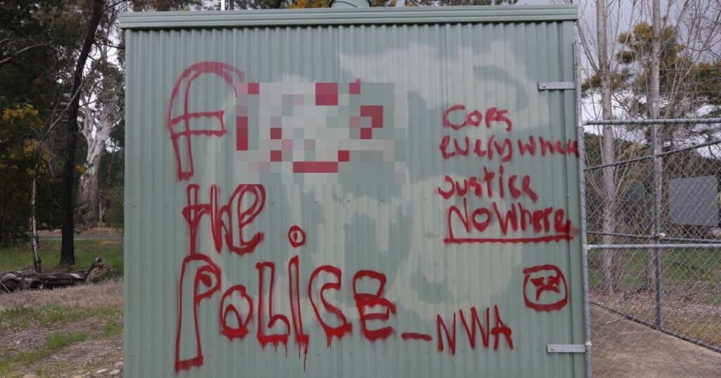 urgent-update-anti-police-graffiti-found-near-porepunkah-shooting