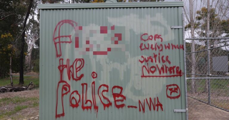 urgent-update-anti-police-graffiti-found-near-porepunkah-shooting