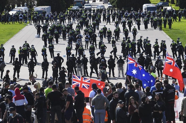 AUSTRALIA-HEALTH-VIRUS-DEMONSTRATION