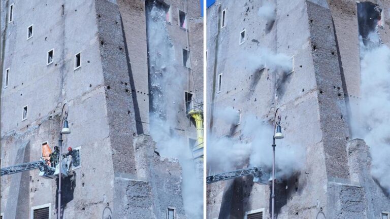 medieval-tower-in-rome-partially-collapses-workers-trapped