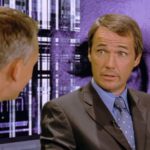 UK. Gary Lineker , Alan Hansen in a scene from the  (C)Helkon SK/Searchlight Pictures. movie: Bend It Like Beckham (2002) .
Plot: Two ambitious girls, despite their parents' wishes, have their hearts set on careers in professional football.
Ref: LMK110-J1