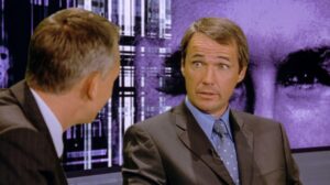 UK. Gary Lineker , Alan Hansen in a scene from the  (C)Helkon SK/Searchlight Pictures. movie: Bend It Like Beckham (2002) .
Plot: Two ambitious girls, despite their parents' wishes, have their hearts set on careers in professional football.
Ref: LMK110-J1