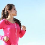 Brisk walking on the beach