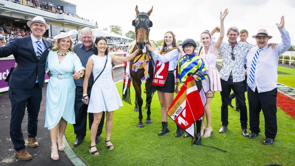 Watch Me Rock wins the 2025 Railway Stakes