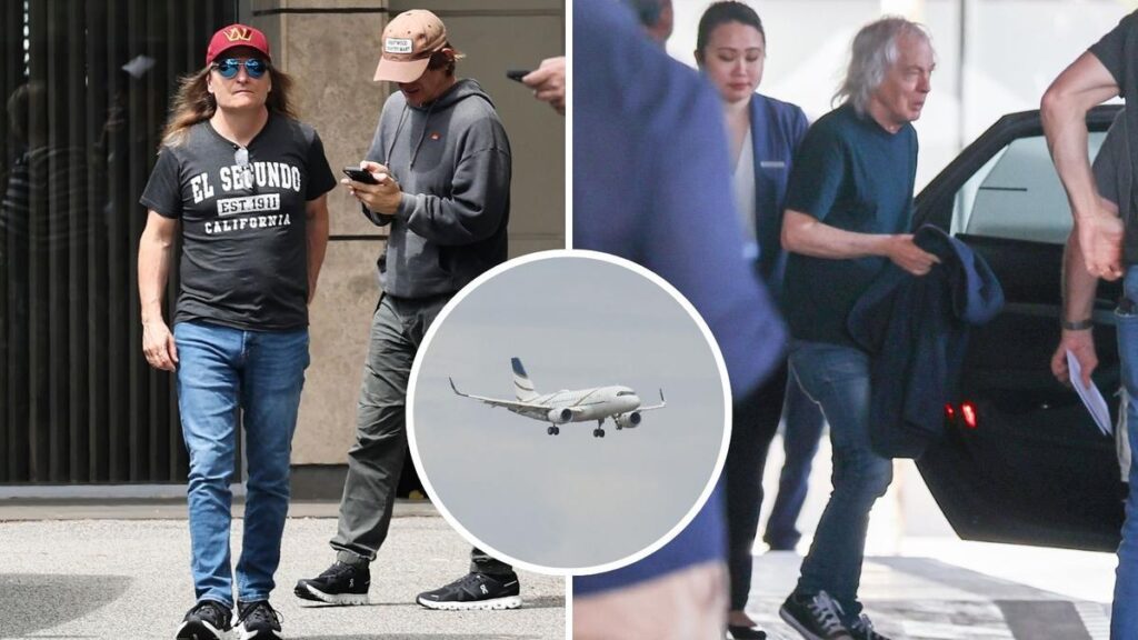 AC/DC arrived in Perth on Tuesday ahead of their Perth shows.