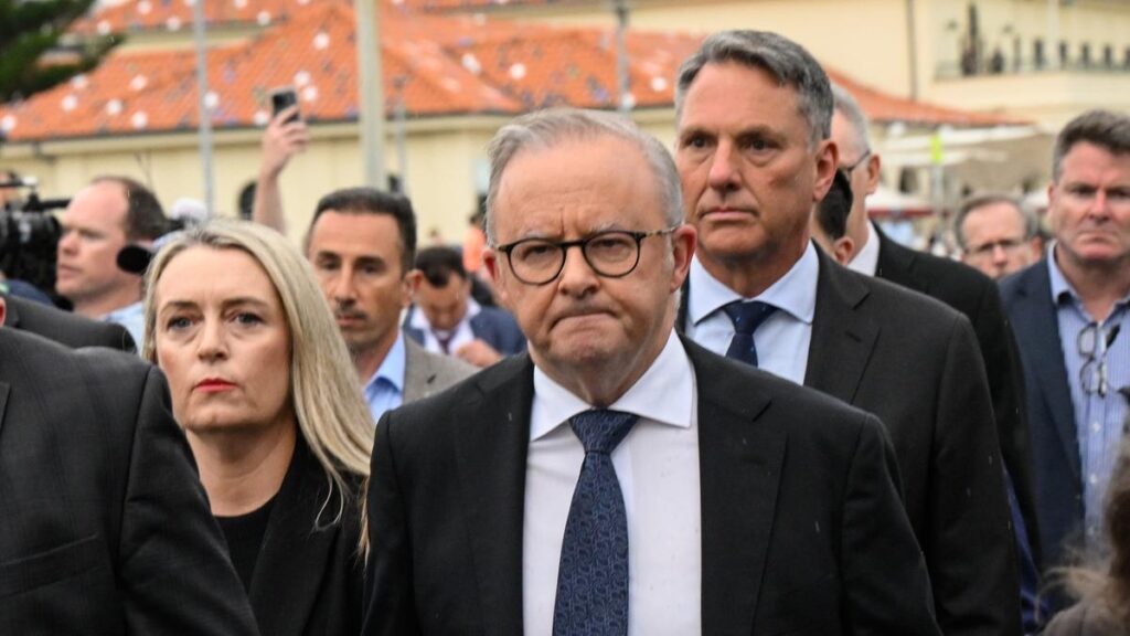 People Join Vigil In Remembrance Of Bondi Shooting Victims