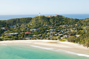 View of Byron Bay, NSW, Australia