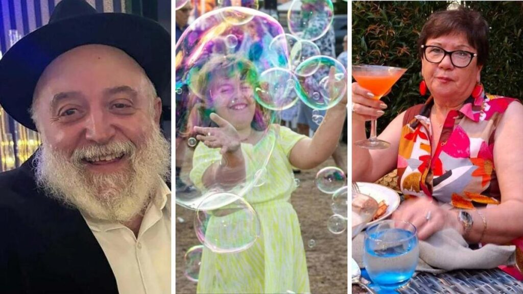 Bondi massacre victims Reuven Morrison, Matilda and Tania Tretiak.