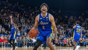 Johny Narkle on the final buzzer.