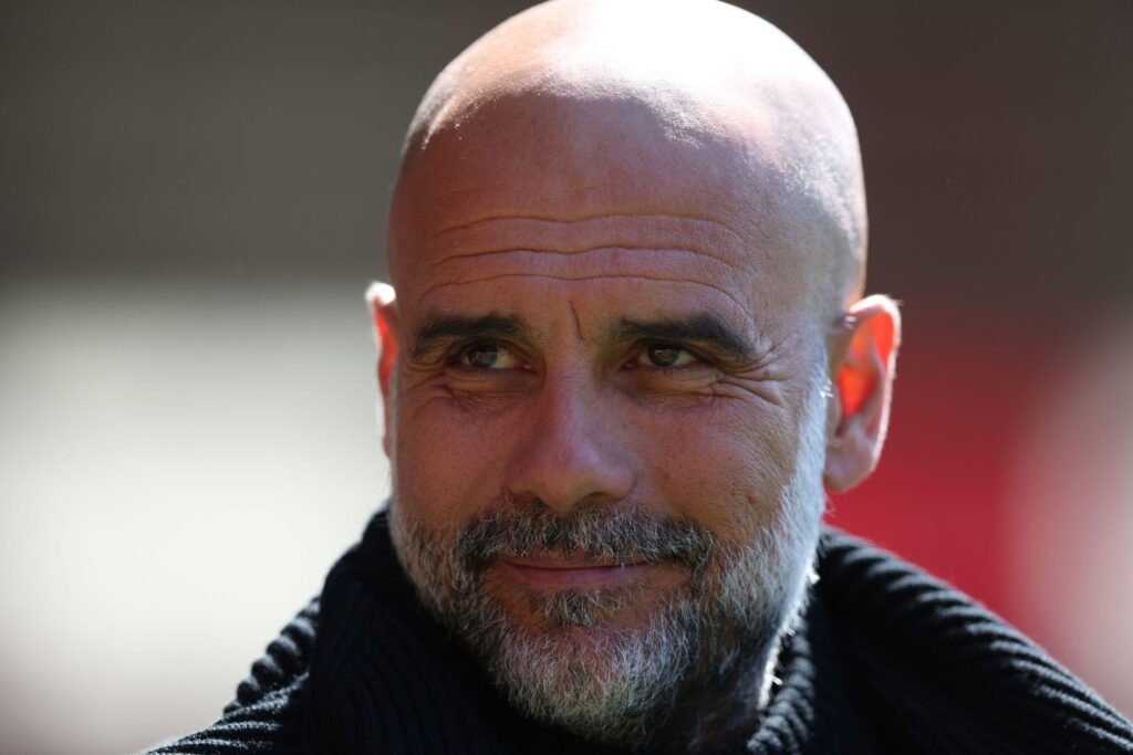 Southampton, UK. 10th May, 2025. Pep Guardiola, head coach of Manchester City during the Southampton vs Manchester City Premier League match at St Mary's Stadium, Southampton. Picture credit should read: Paul Terry/Sportimage Credit: Sportimage Ltd/Alamy