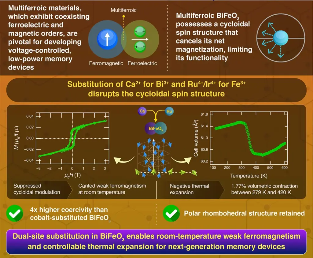 researchers-enhance-magnetism-in-bismuth-ferrite-for-future-memory-devices