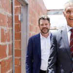 Toni Buti and Matt Moran pressconference qat a building site in Wembley.