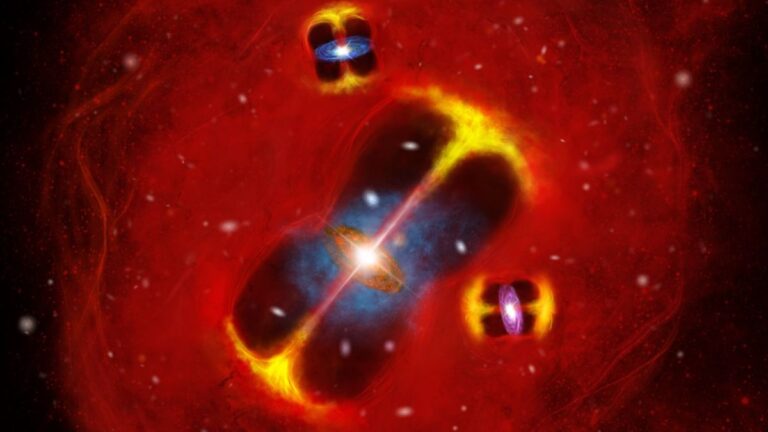 astronomers-uncover-hot-galaxy-cluster-from-early-universe