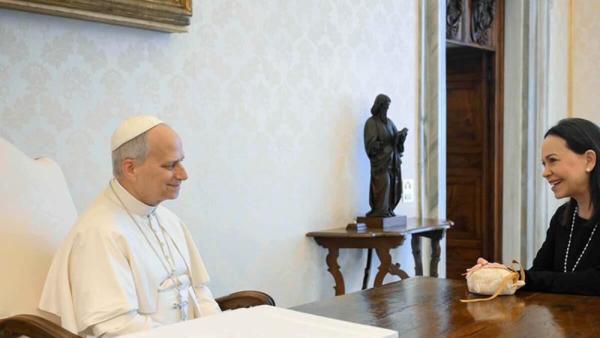 pope-urges-peace-as-venezuelan-leader-machado-faces-challenges